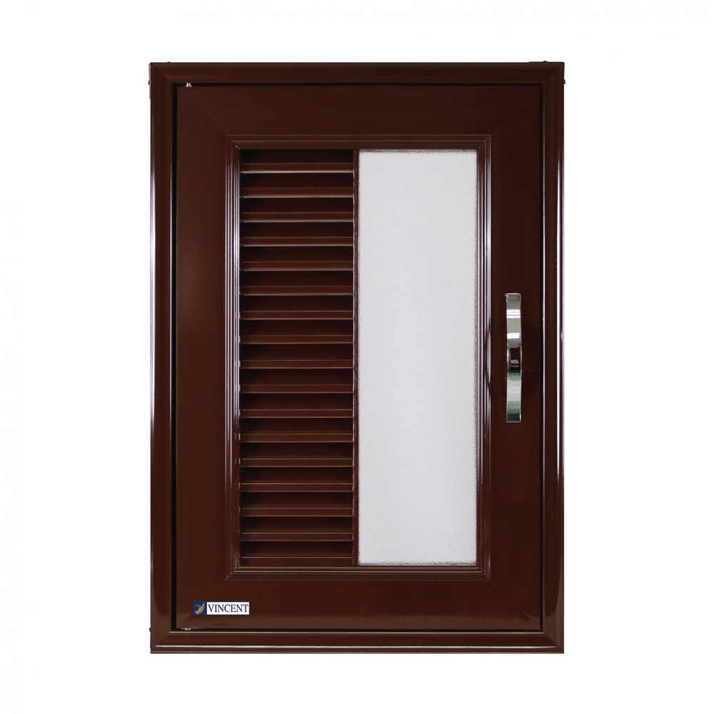 WT บานซิงค์เดี่ยว 45x65CM. RZ-901 สีโอ๊ค