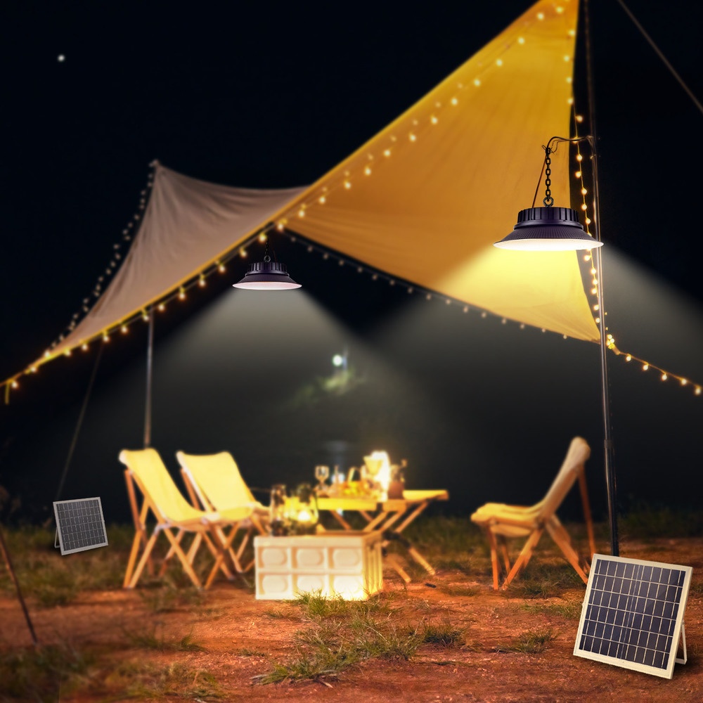 EILON ไฟไฮเบย์โซล่าเซลล์ 200W แสงสีขาว รุ่น ETGK-D300-200DW