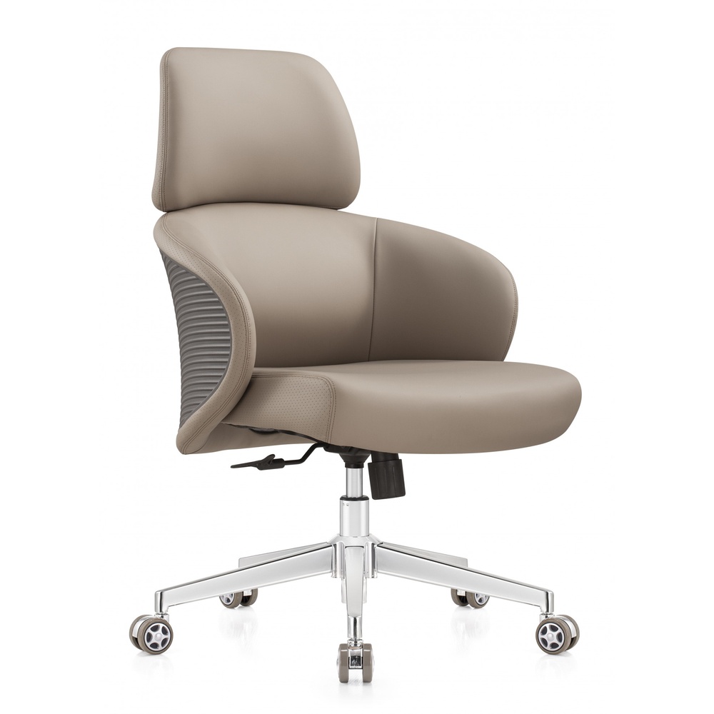 SMITH PRO เก้าอี้ผู้บริหาร Middle back รุ่น Sora-01 ขนาด 67.5x68x96.5-105 ซม. สีเทา