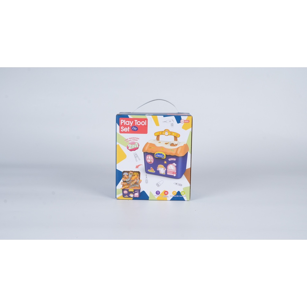 TOYS ของเล่นชุดกระเป๋าเครื่องมือช่างพร้อมอุปกรณ์ # 2201-5 ขนาด 16.5x13.5x19 ซม.
