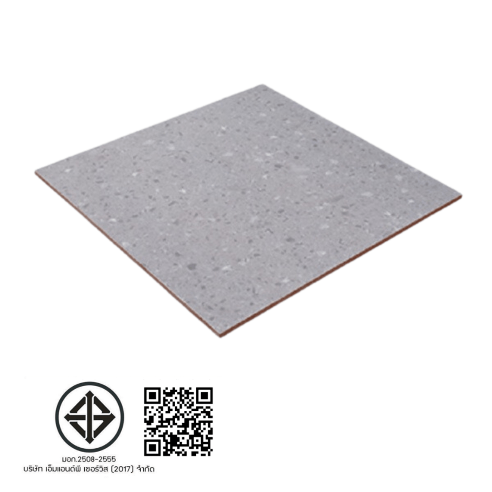 Marbella กระเบื้องเซรามิคปูพื้น 40X40 ซม. รุ่น เออริซ-เกรย์ HP4402 Gloss (12P)