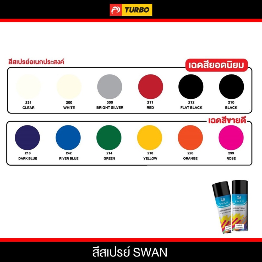 SWAN สีสเปรย์ 240 400cc. สีม่วง Violet