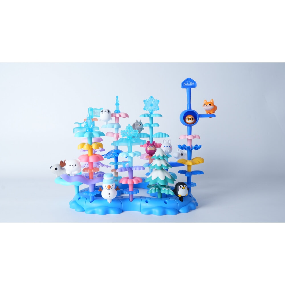 TOYS ของเล่นชุดตัวต่อป่าฤดูหนาวสัตว์ต่างๆ #958B ขนาด(30.5x22x20.5ซม.)