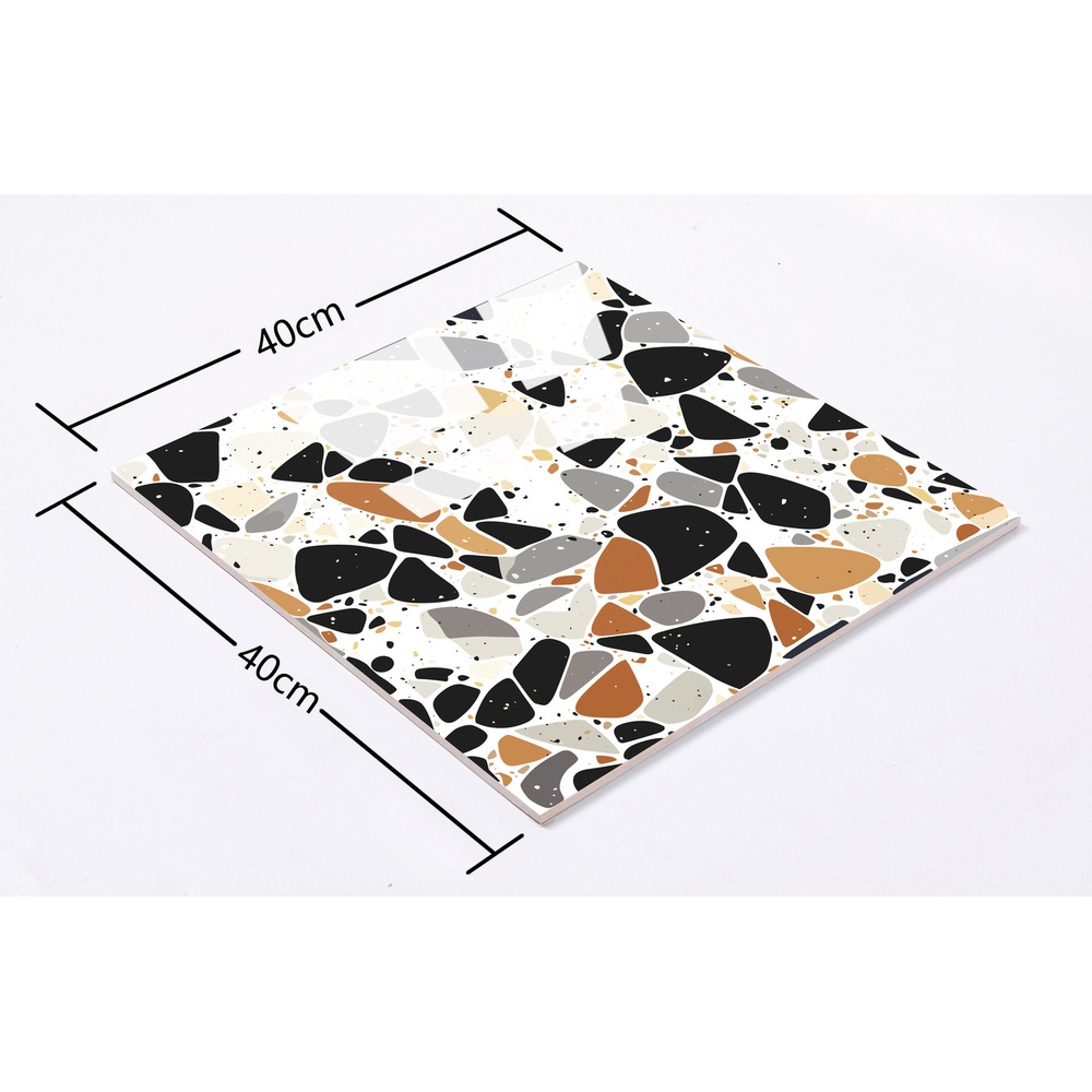 Marbella กระเบื้องเซรามิคปูพื้น 40X40 ซม. รุ่น แคนดี้ร็อค HK922 Gloss (12P)