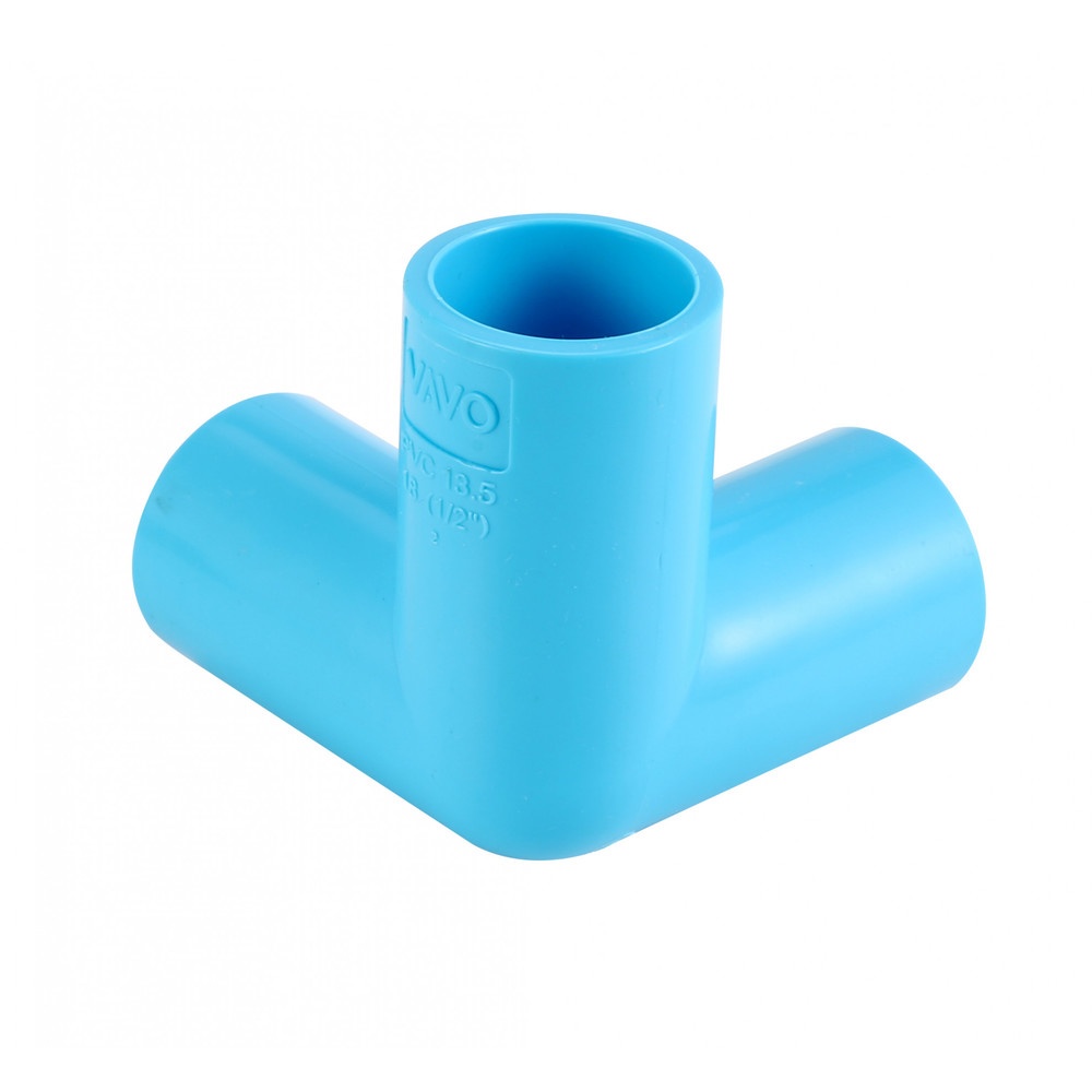 VAVO สามทางตั้งฉาก หนา 1/2"(18) สีฟ้า (แพ็ค10)