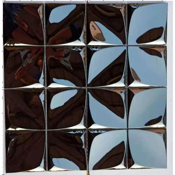 Marbella โมเสค สแตนเลส  30x30x0.65ซม. รุ่น ไฮเอ็น โกล M03027JS