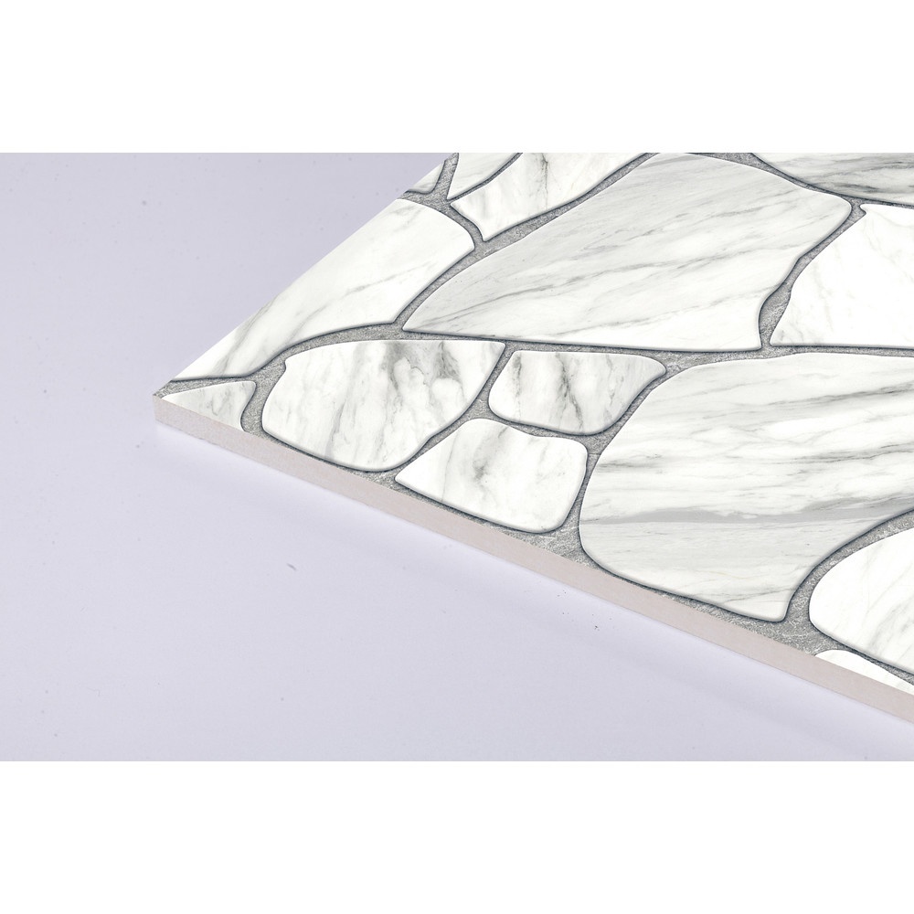 Marbella กระเบื้องเซรามิคปูพื้น 40X40 ซม. รุ่น ร็อกก้าไวท์ CJ0609 Matt Flat (12P)