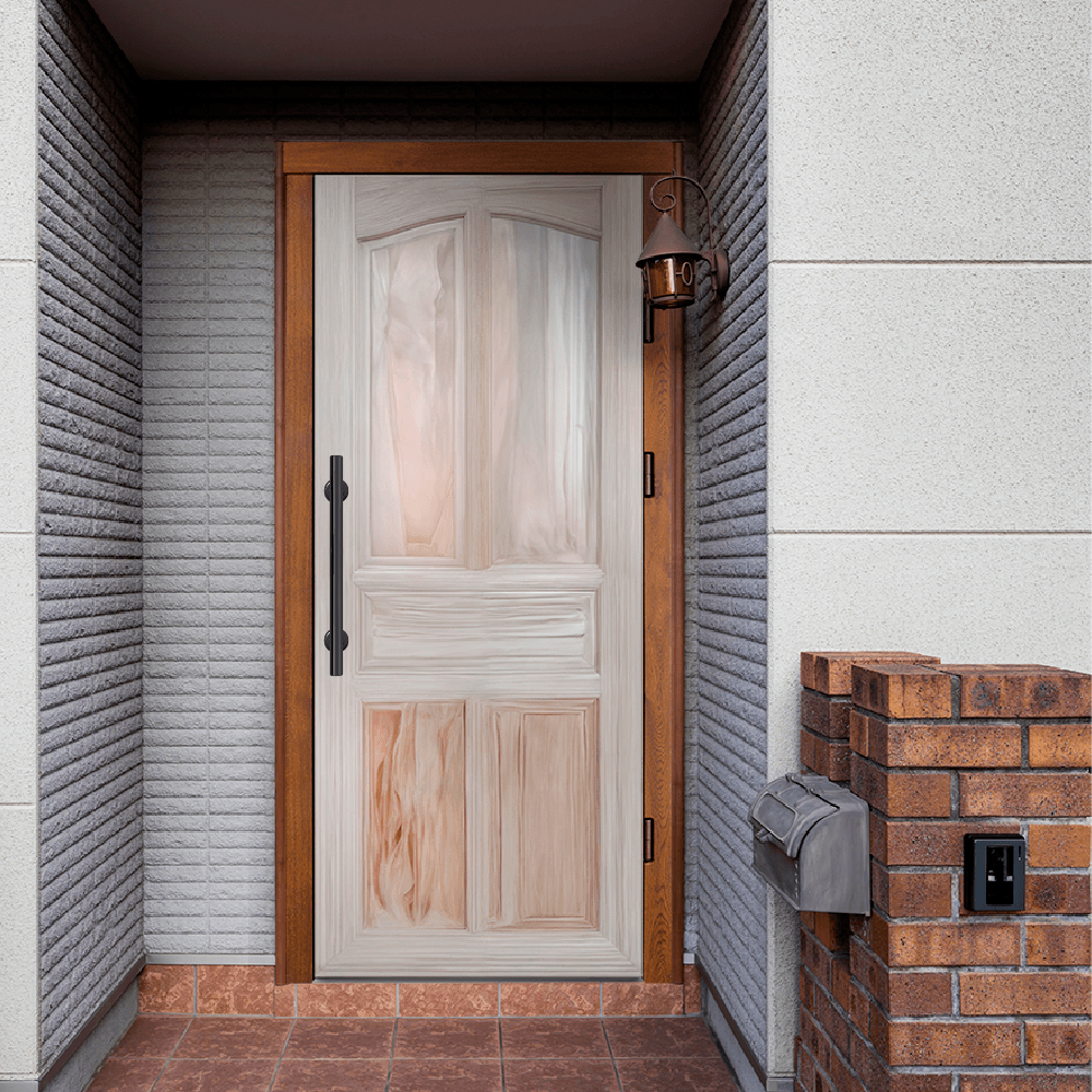 ประตูไม้แดง บานทึบ 5ฟัก MYS-MD8 (5P) 80x200ซม. GREATWOOD