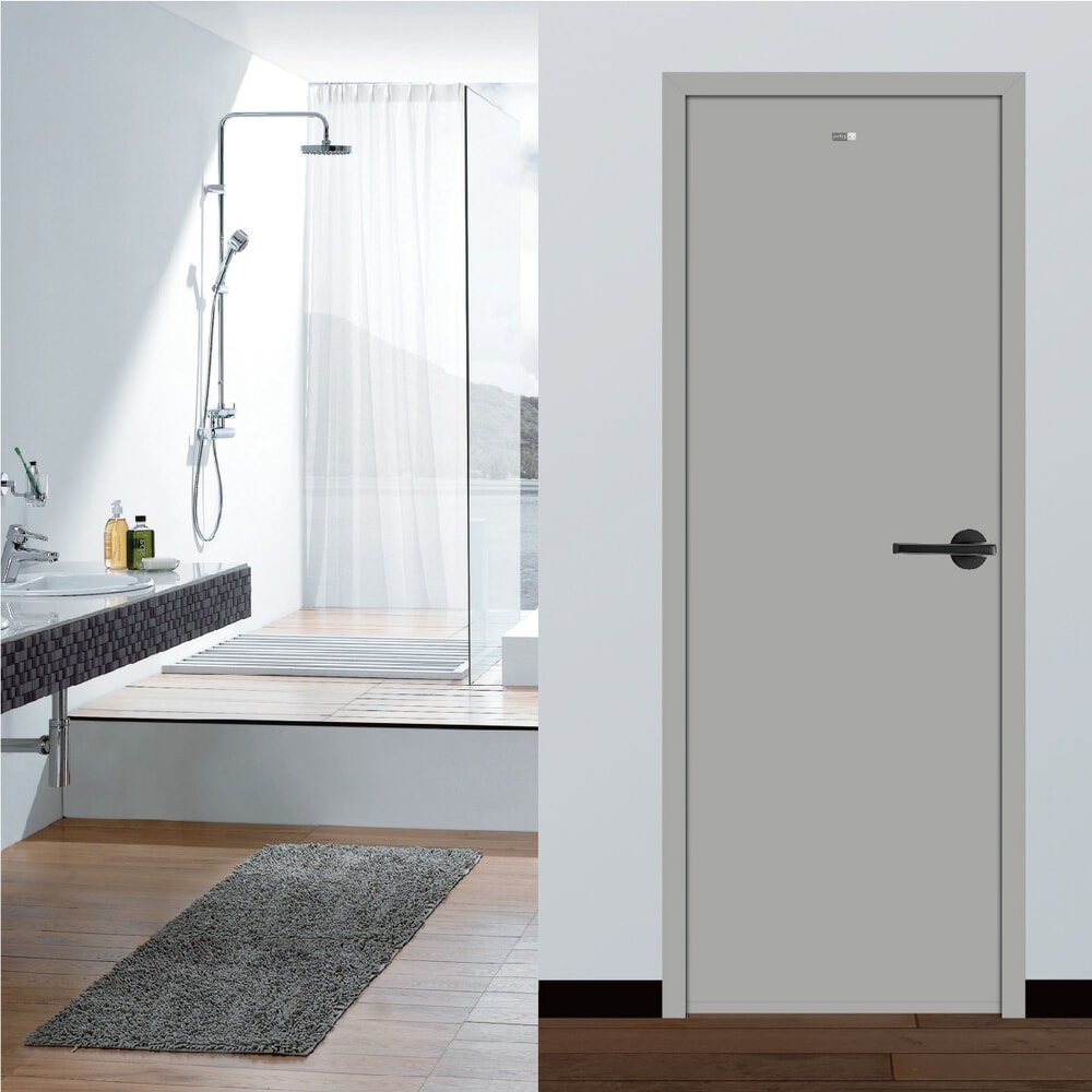 WELLINGTAN วงกบ UPVC รุ่น HTG170180F ขนาด 70x180 ซม. สีเทา