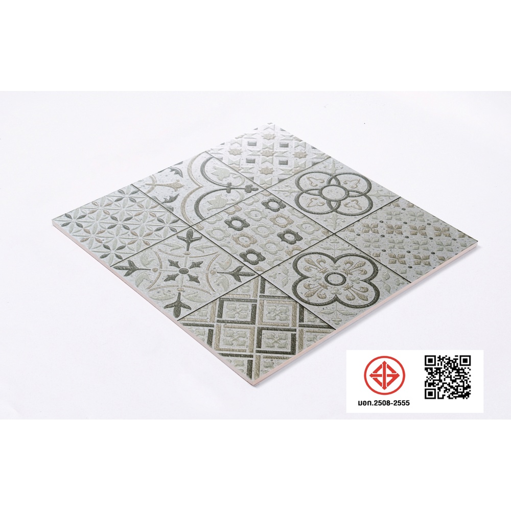 Marbella กระเบื้องเซรามิคปูพื้น 40X40 ซม. รุ่น ชิโน HK9240 Matt (12P)
