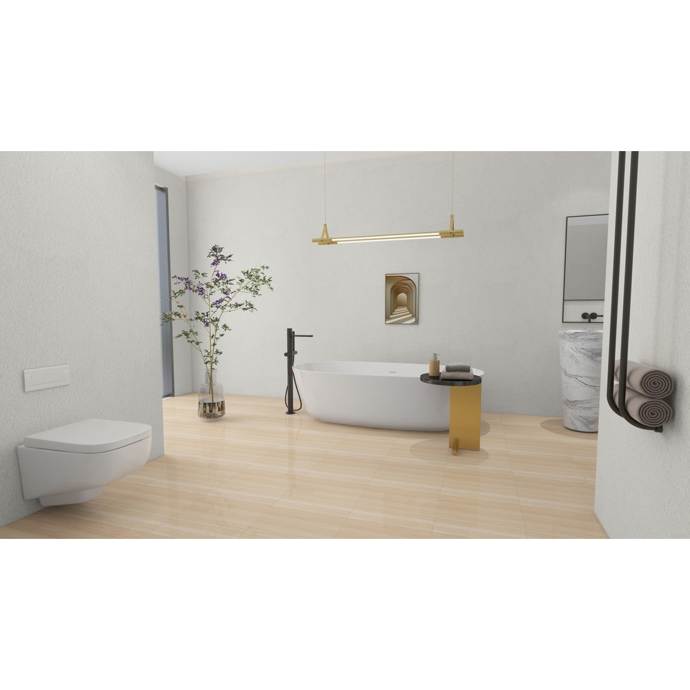 Marbella กระเบื้องเซรามิคปูพื้น 40X40 ซม. รุ่น ไนเจอร์วูท G8038 Gloss Flat (12P)