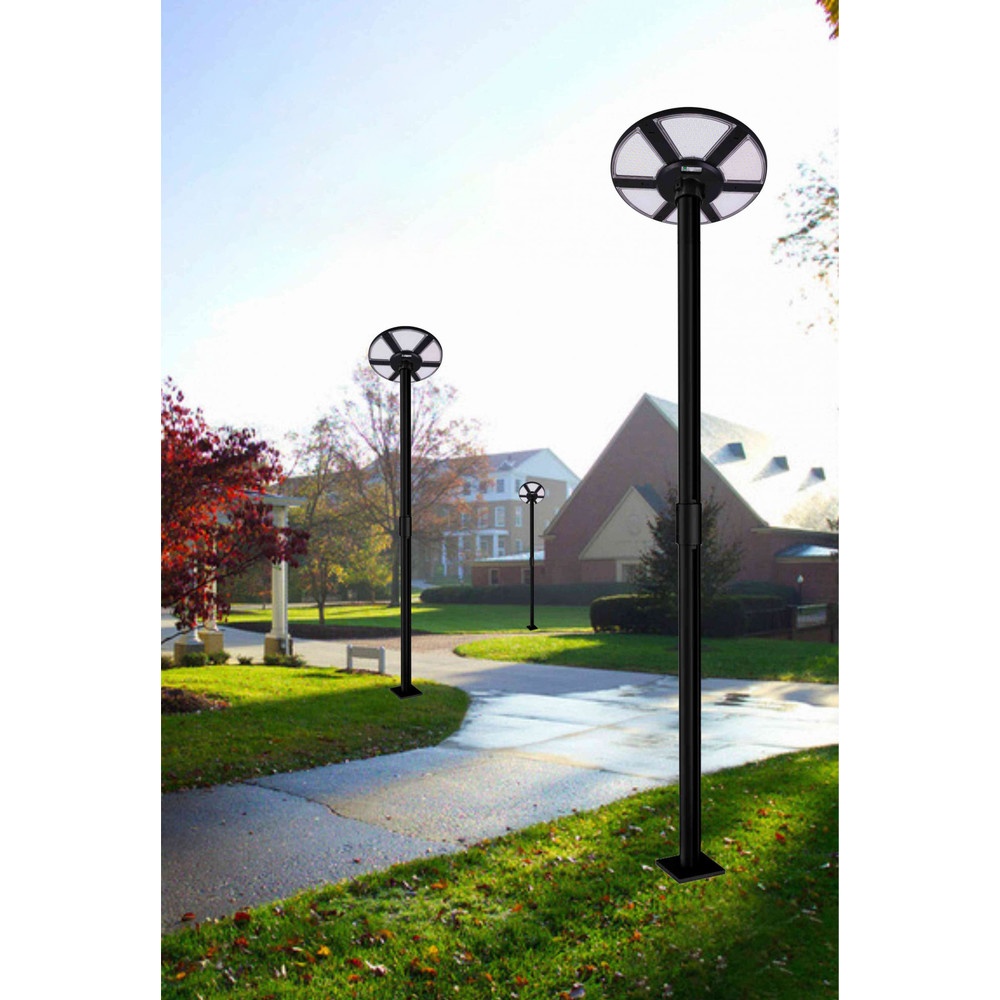 EILON โคมไฟสนาม UFO โซลาร์เซลล์ 200W รุ่น ETYN-TYD-MT200W แสงเดย์ไลท์ สีดำ (เฉพาะตัวโคม)