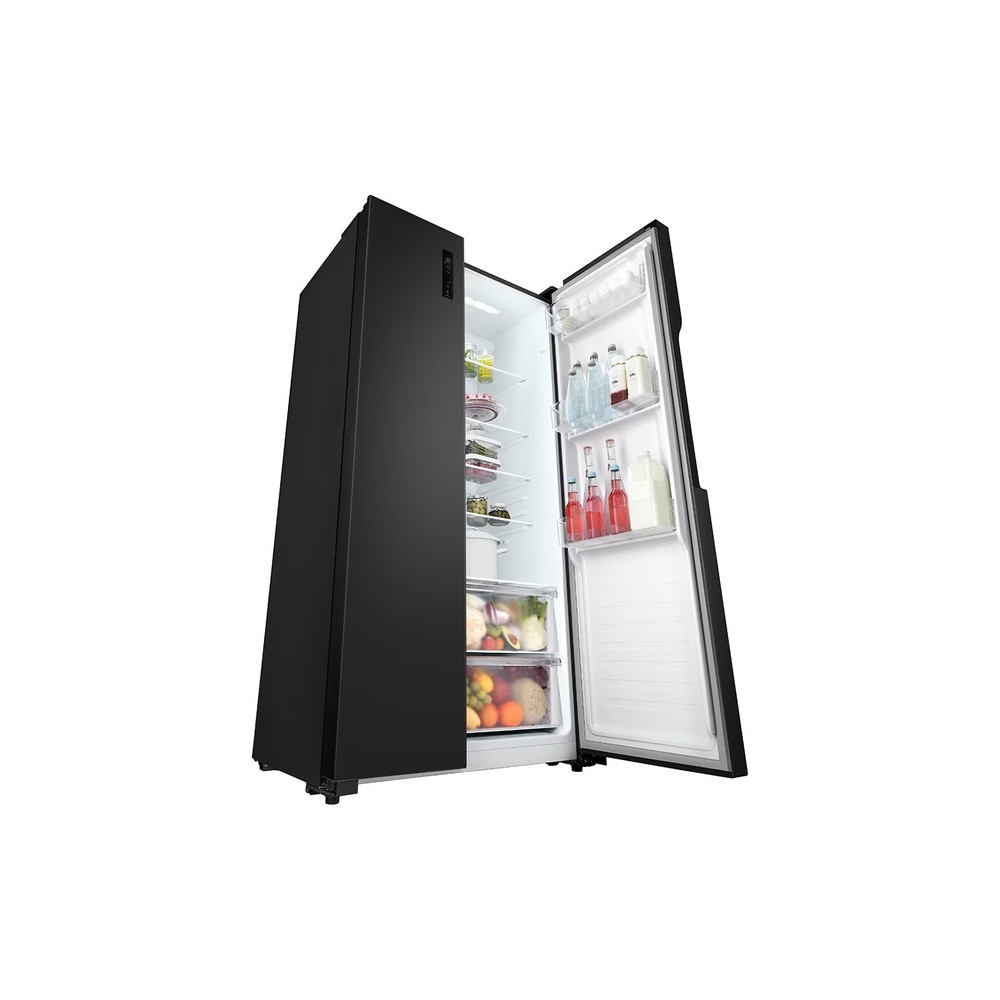LG ตู้เย็น Side by side รุ่น GC-B187JBAM ขนาด 18Q สีดำ