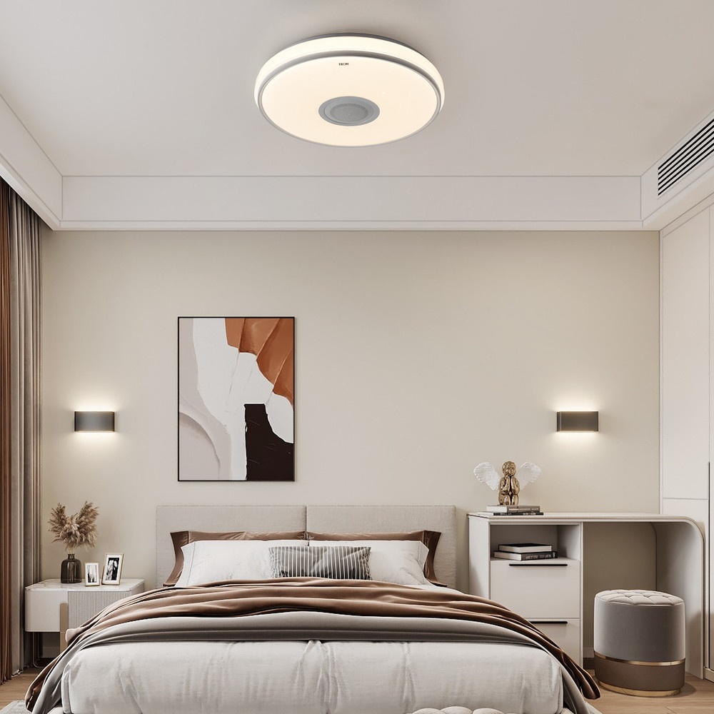 EILON โคมไฟเพดาน LED Smart Bluetooth RGB 2x35W รุ่น LYX016 ปรับได้ 3 แสง พร้อมรีโมท