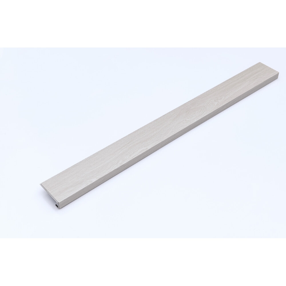จมูกชานพักบันได SPC Click lock 114x1220x4+1mm IXPE  items No. 6589 สีไม้แอชไวท์