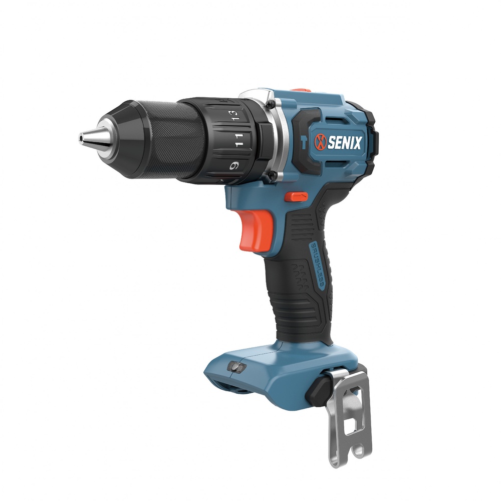 SENIX สว่านกระแทกไร้สาย Brushless 13 มม. 20V(Max) (พร้อมแบตเตอรี่ 2.0Ah 2 ก้อน) รุ่น PDHX2-M2-EU สีน้ำเงิน - ดำ