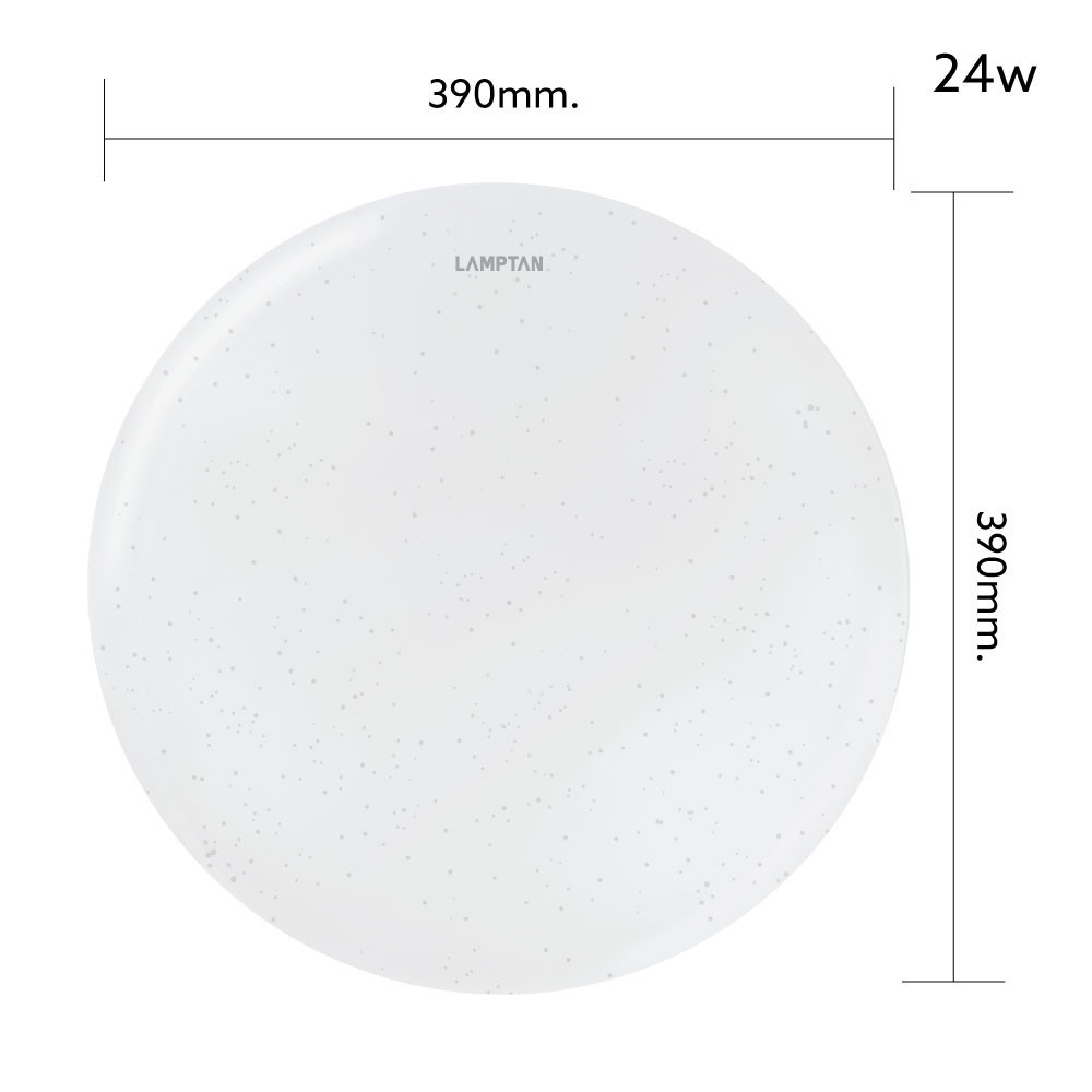 LAMPTAN โคมไฟเพดาน 3 แสง LED 24W รุ่น MOON