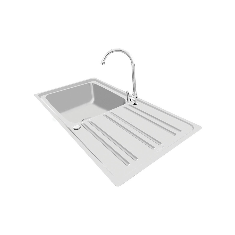 AXIA อ่างล้างจาน 1 หลุมมีที่พัก 50x100x21.5 ซม. RIVIERA 100