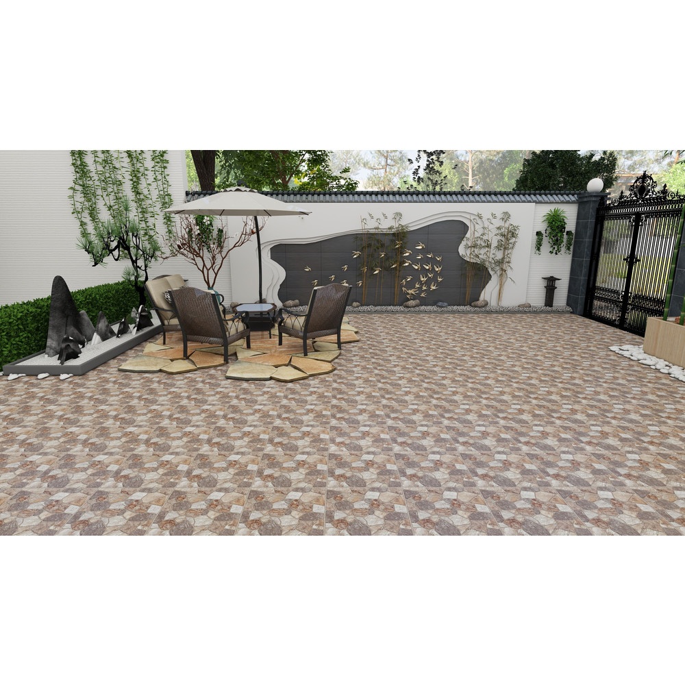 Marbella กระเบื้องเซรามิคปูพื้น 40X40 ซม. รุ่น ร็อคก้า ZYK0602 Matt (12P)