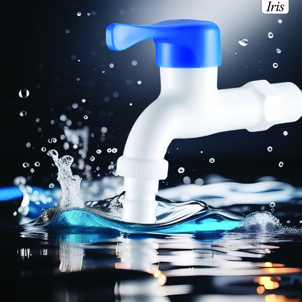 Iris ก๊อกสนามพลาสติก  รุ่น HY306A-BL    สีขาว-น้ำเงิน