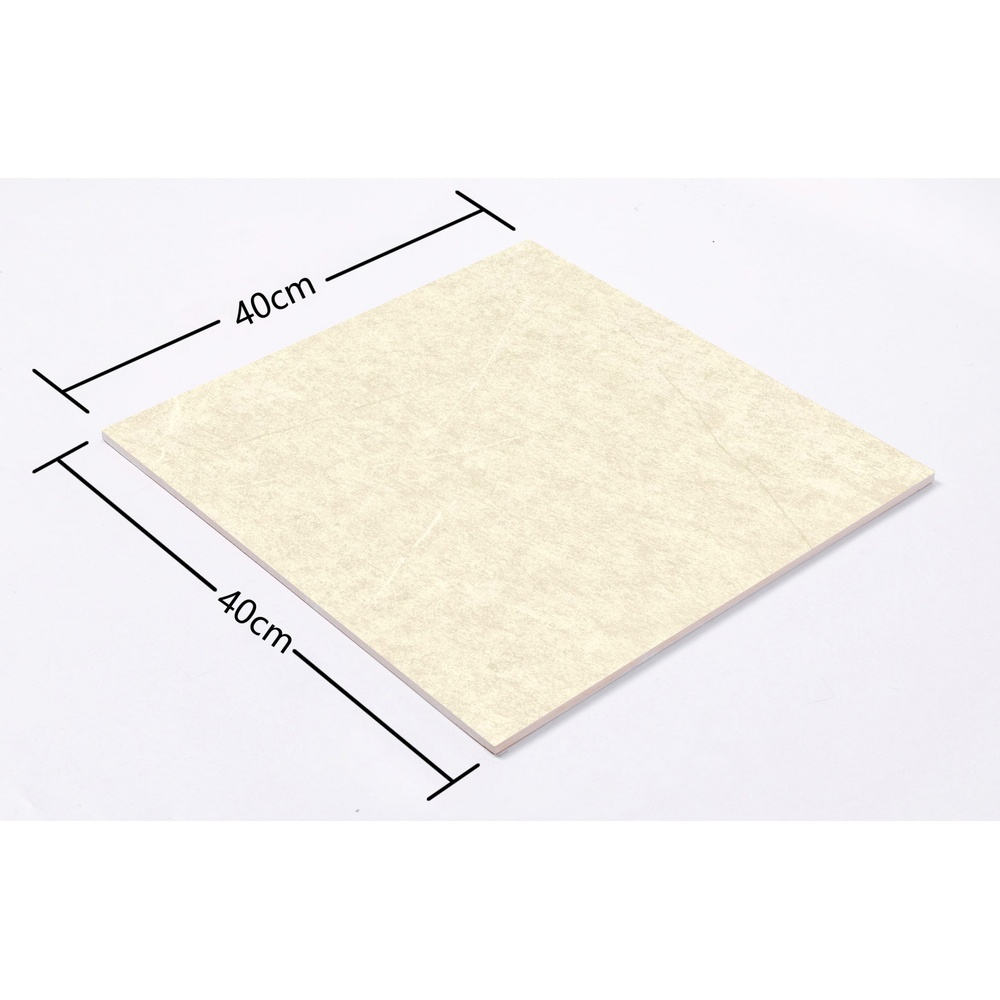 Marbella กระเบื้องเซรามิคปูพื้น 40X40 ซม. รุ่น ครีมซอฟ CZYM88 Matt (12P)