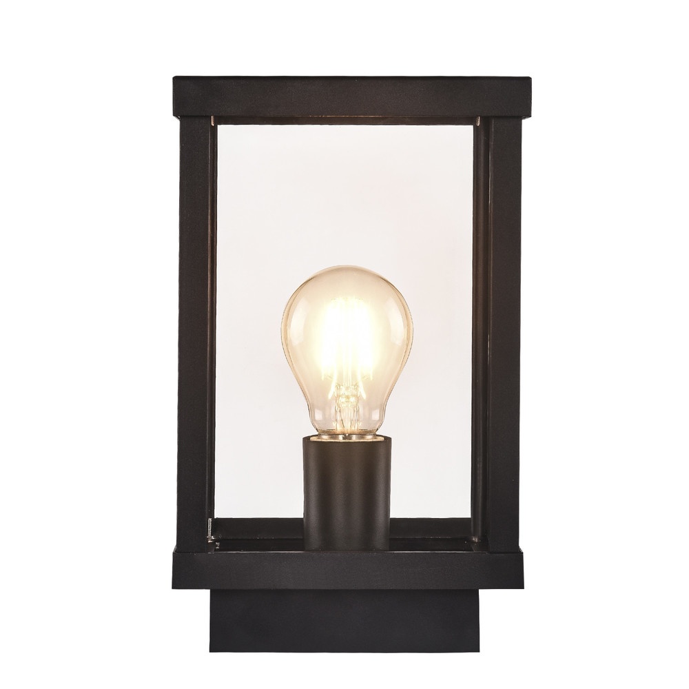 EILON โคมไฟหัวเสา 15x15x24 cm รุ่น MVG2401 สีดำ