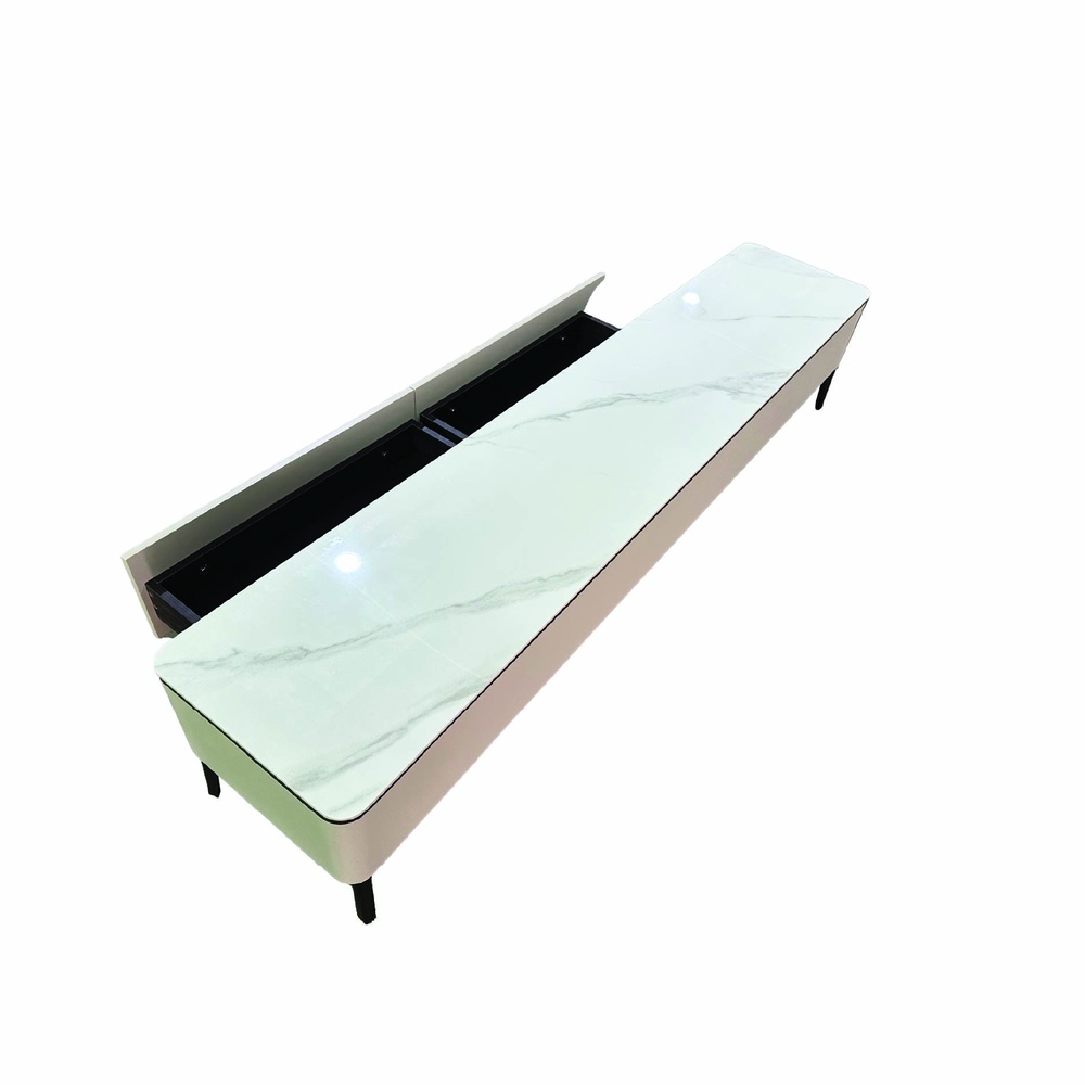 DELICATO ตู้วางทีวี รุ่น NOVA ขนาด 200x40x42 ซม. สีดำ-เทา