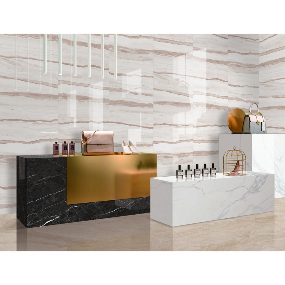 Marbella 60x60 กระเบื้องพอร์ซเลน รุ่น ไซนี่ สี Glazed Tile P6042 (4P) Random