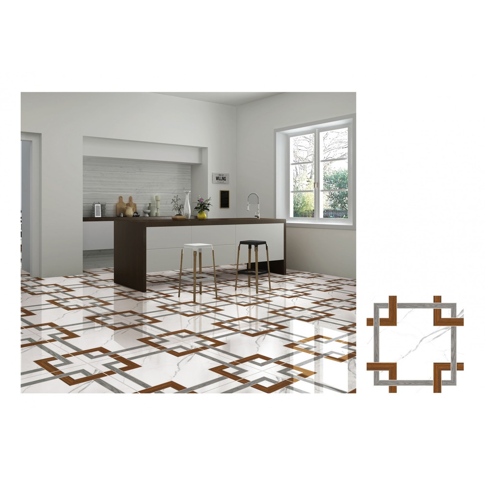 Marbella กระเบื้องเซรามิคปูพื้น 60x60 ซม. ไลก้า HS501 Gloss (4P)