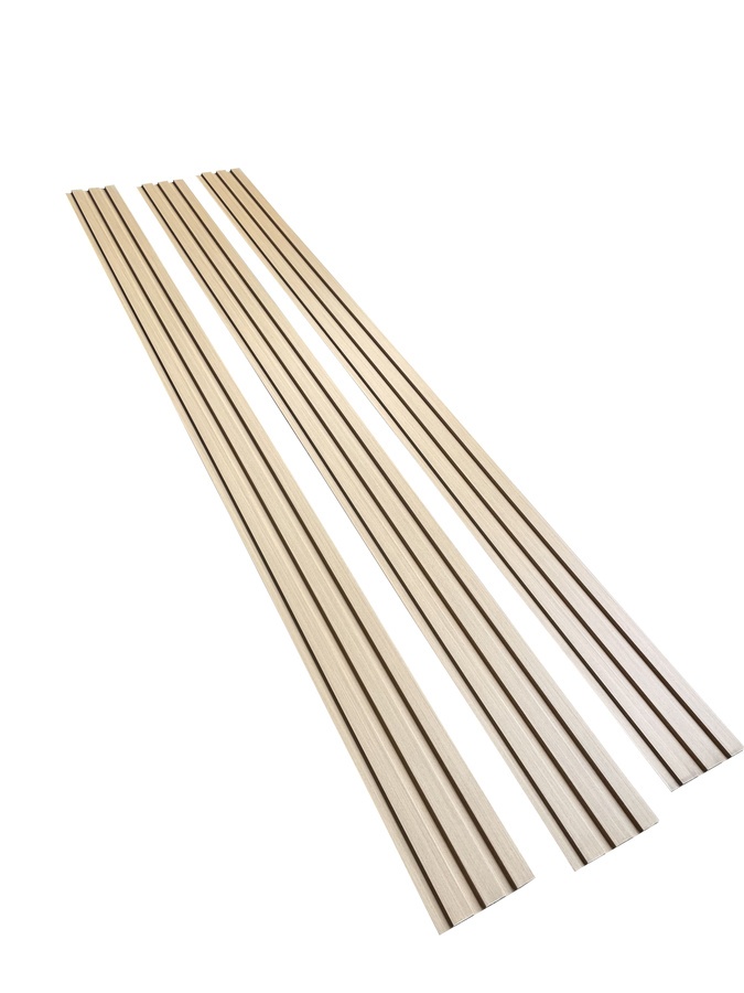 GREAT WOOD ไม้ระแนงตกแต่งผนัง WPC W195-12 195*11.5*2900 มม. Yellow Teak