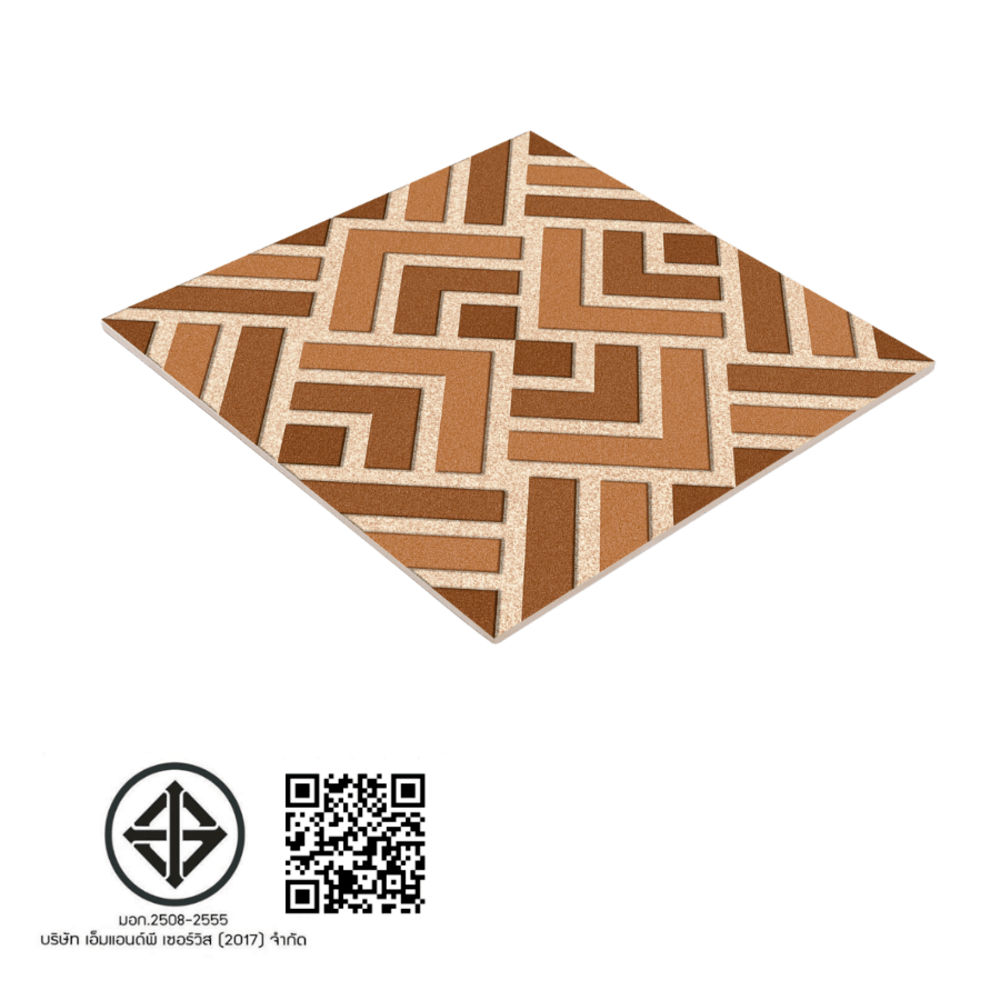 Marbella กระเบื้องเซรามิคปูพื้น 40X40 ซม. รุ่น คาลอส บราว Y3980 Matt (12P)