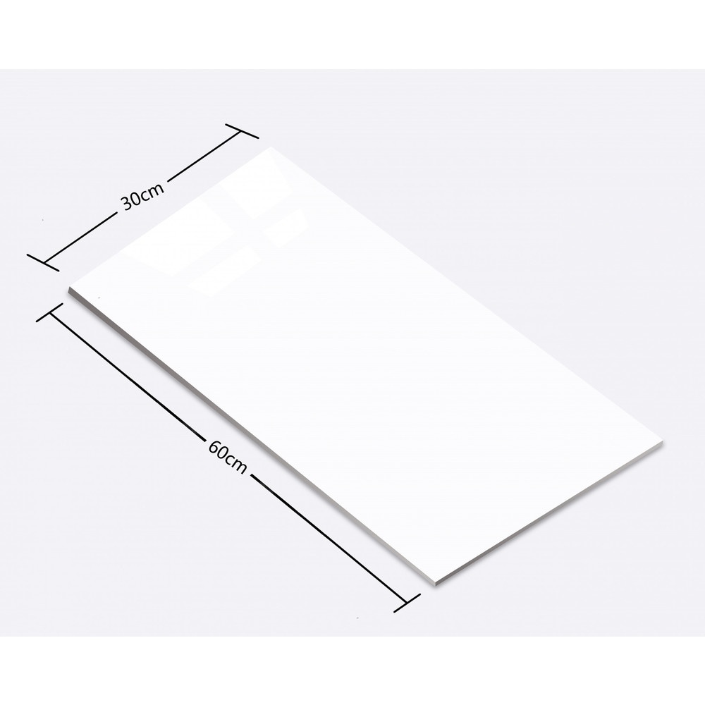 Marbella กระเบื้องเซรามิคปูผนัง 30x60 ซม. Super white J5100 Gloss (9P)