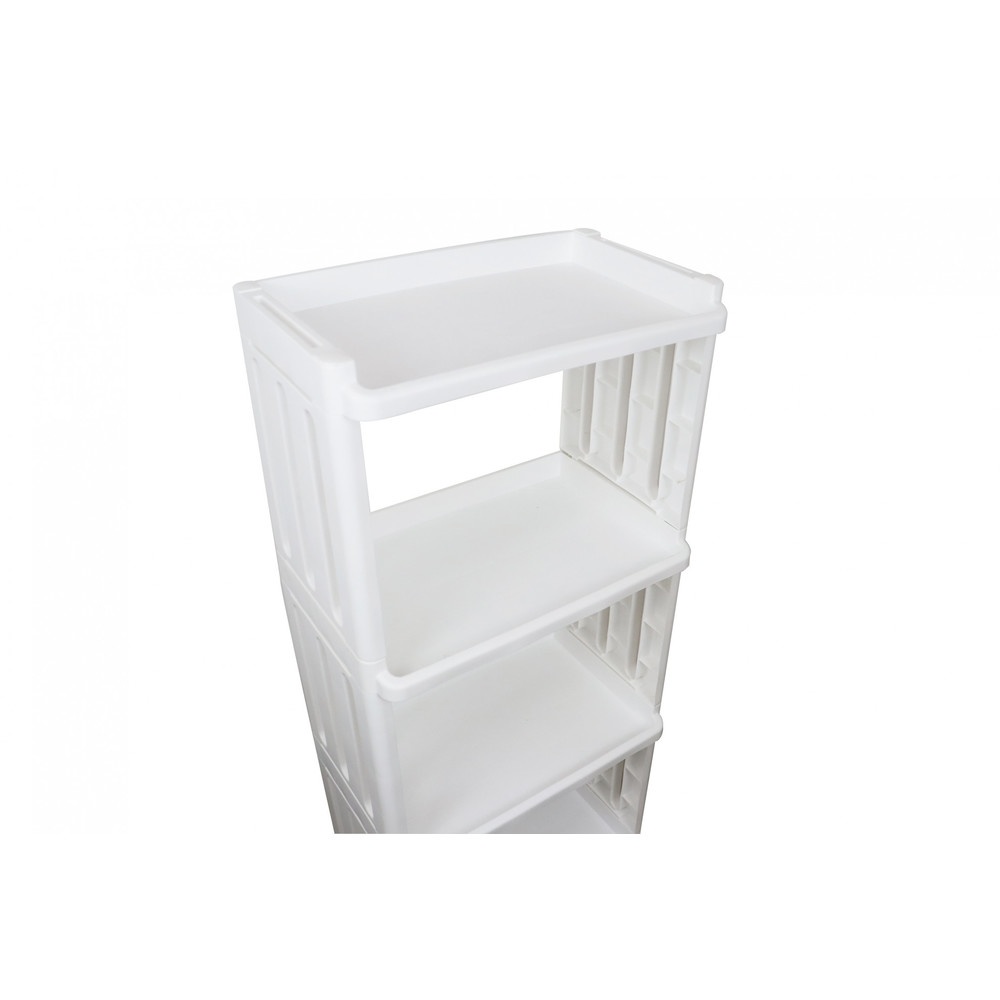 GOME ชั้นวางอเนกประสงค์ 4ชั้น BANO HXG0003 ขนาด 40x24.5x92 ซม. สีขาว
