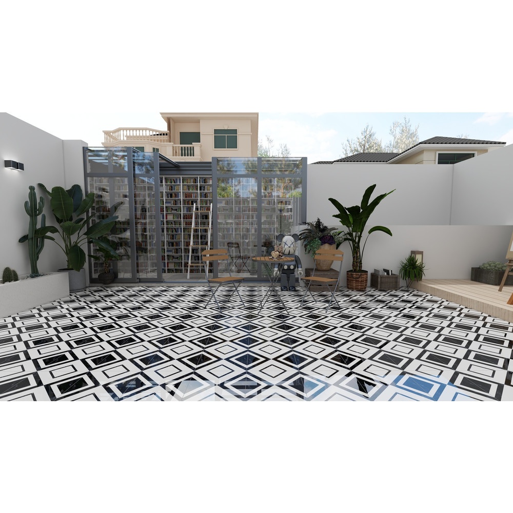 Marbella กระเบื้องเซรามิคปูพื้น 40X40 ซม. รุ่น เดย์ลี่ JMZ40214 Gloss (12P)