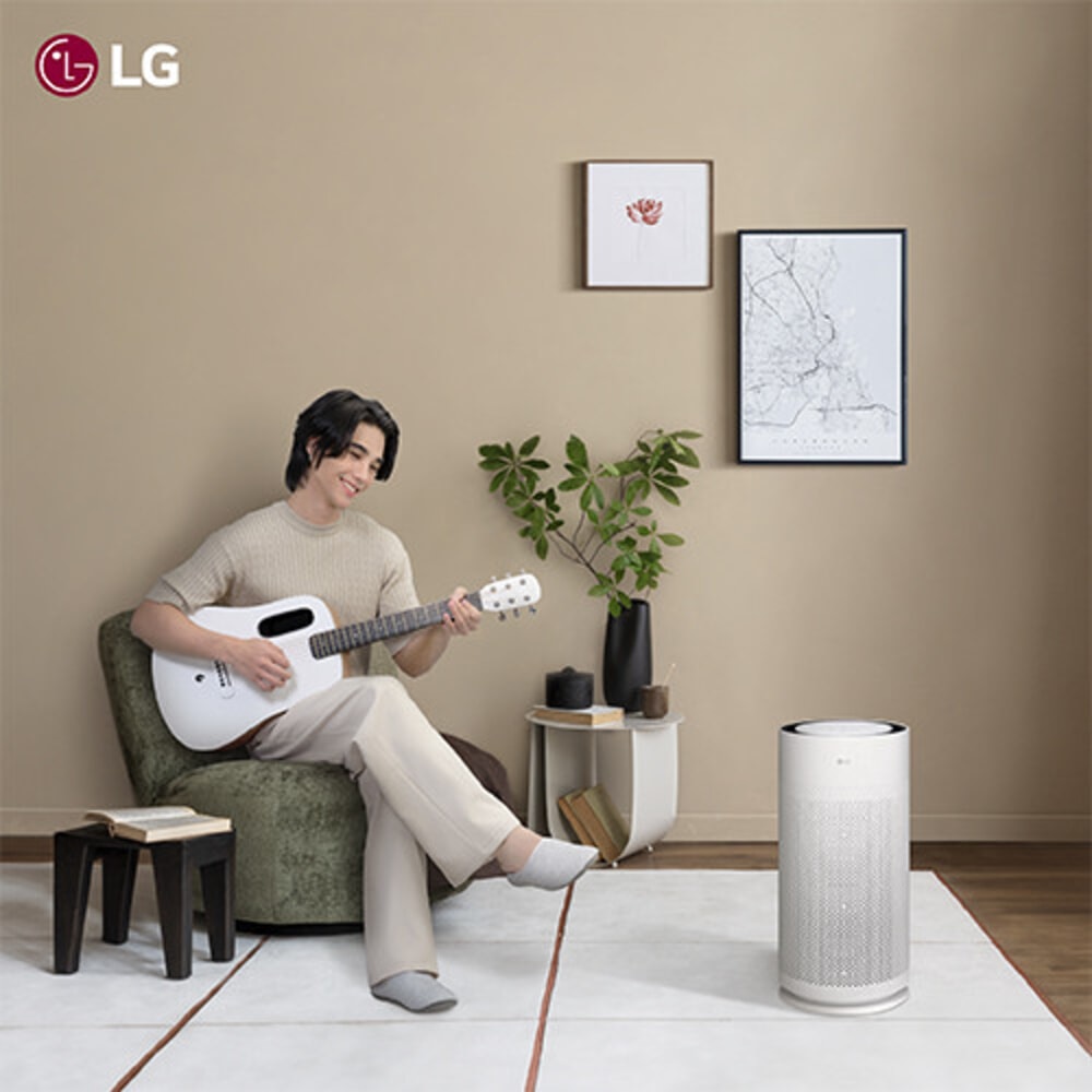 LG เครื่องฟอกอากาศ PuriCare AeroHit รุ่น AS35GGW10 สีขาว