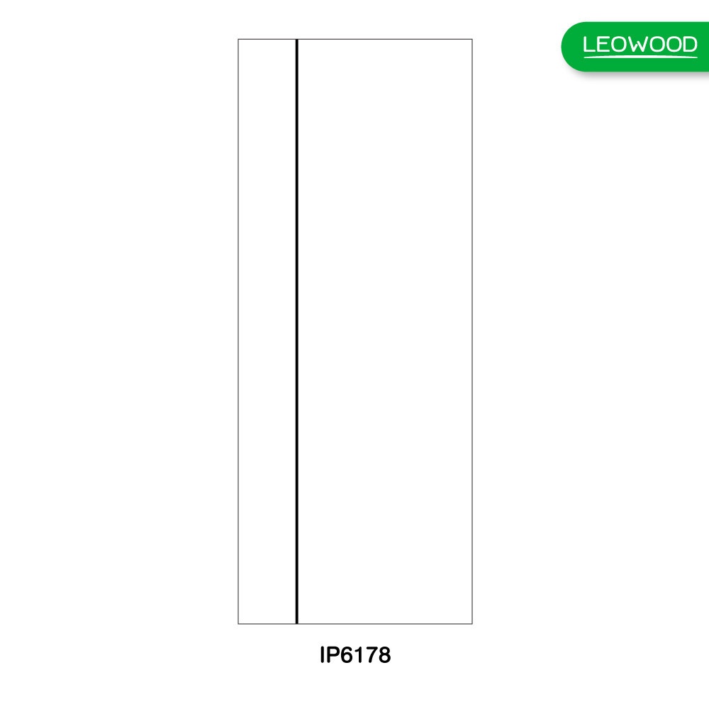 ประตู iDoor S6 ลาย 01 - Pearl white ขนาด 35x800x2000