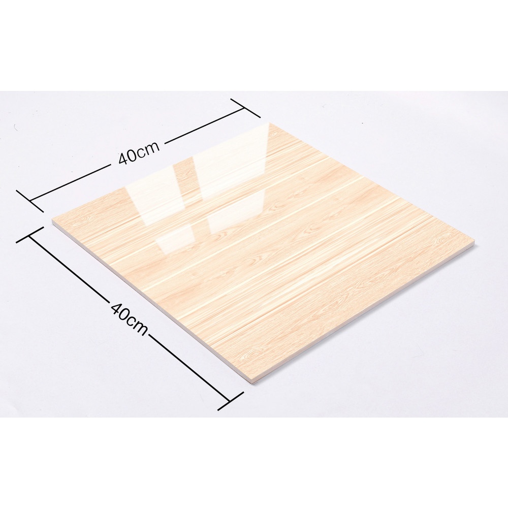 Marbella กระเบื้องเซรามิคปูพื้น 40X40 ซม. รุ่น ไวน์เนอร์วูท G4101 Gloss Flat (12P)
