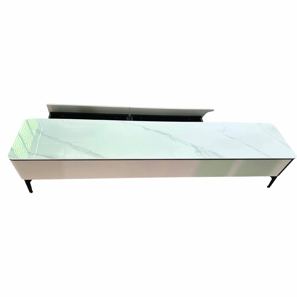 DELICATO ตู้วางทีวี รุ่น NOVA ขนาด 200x40x42 ซม. สีดำ-เทา
