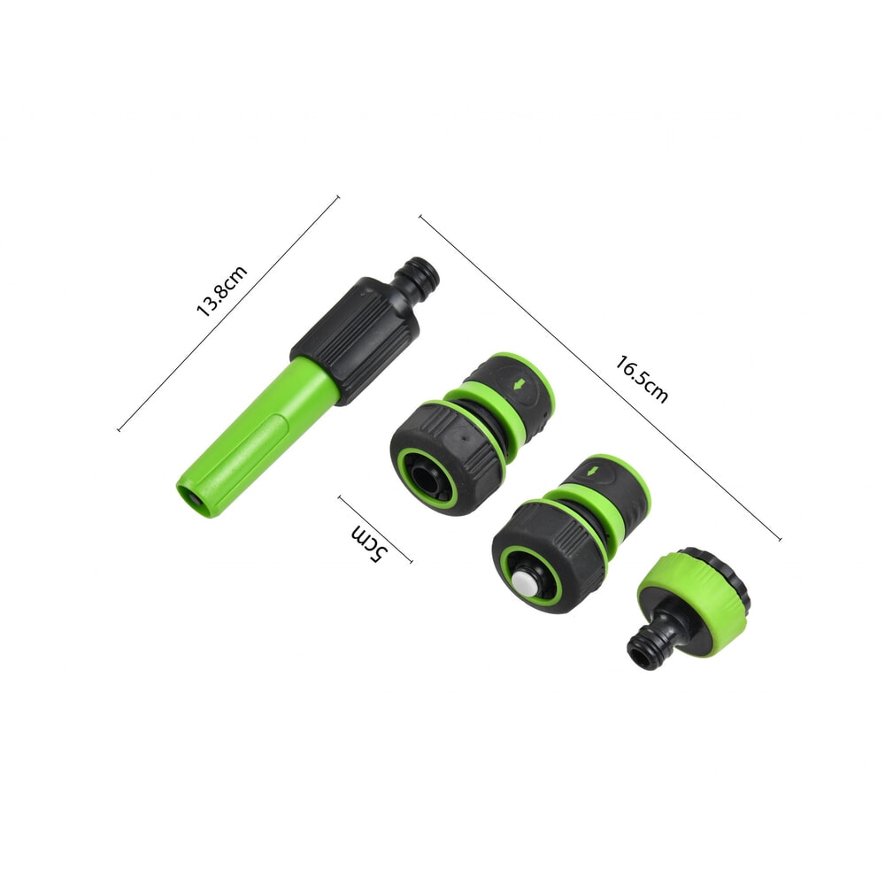 Tree O ชุดหัวฉีดพลาสติกแบบบิดปรับ2รูปแบบ สำหรับก๊อกสนาม3/4“-1” รุ่นGLB-8211-0 สีเขียวดำ