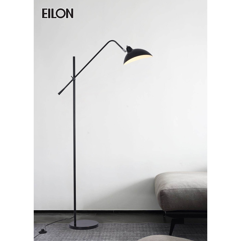 EILON โคมไฟตั้งพื้นโมเดิร์น รุ่น Zali S3028F สีดำ