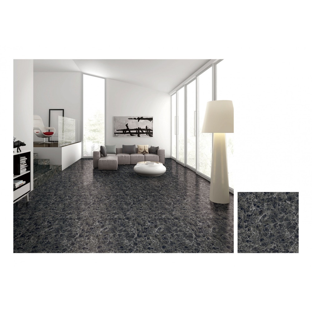 Marbella 60x60 กระเบื้องปูพื้น รุ่น มาเบิลแบล็ค A159 (4P).A (Gloss) (Random)
