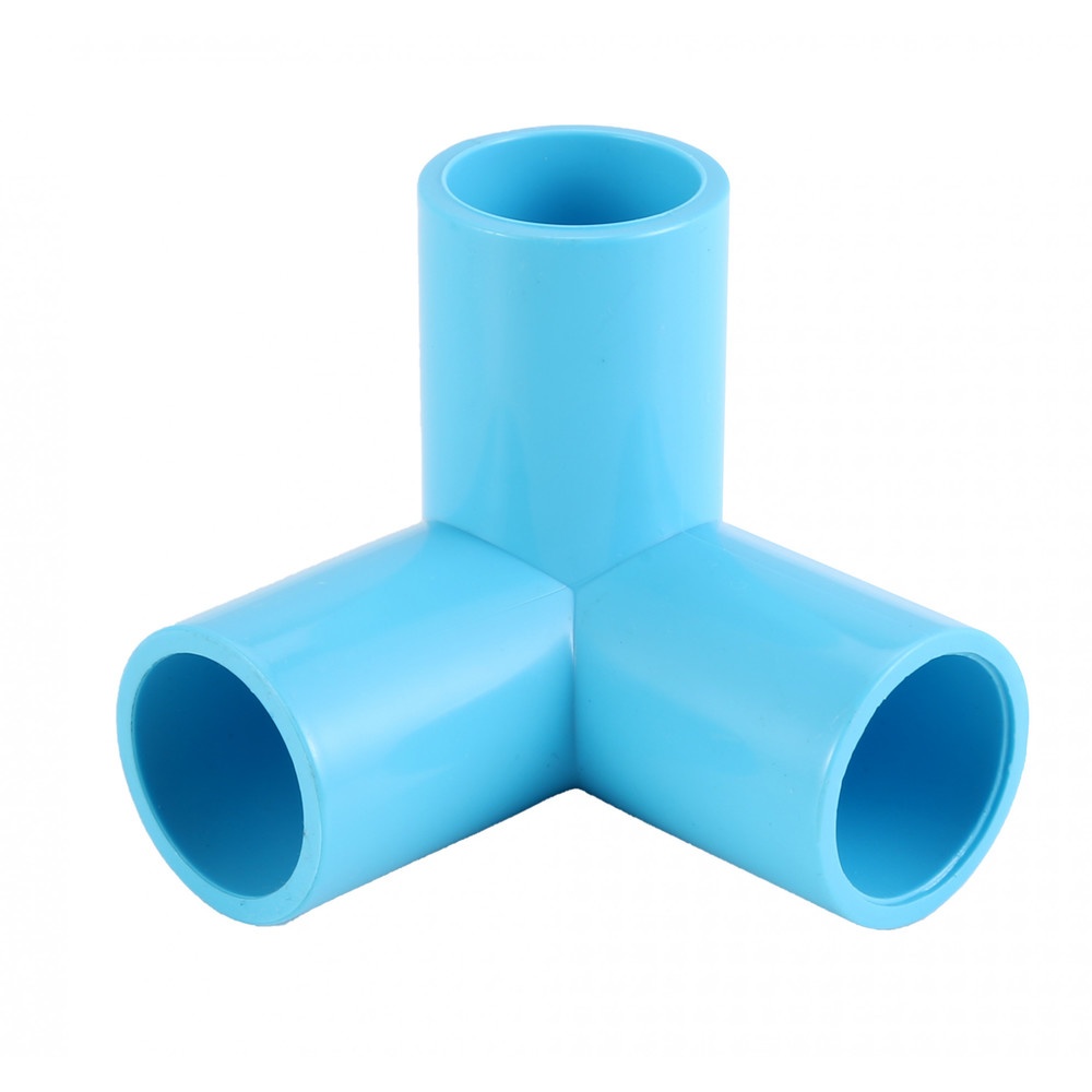 VAVO สามทางตั้งฉาก หนา 1/2"(18) สีฟ้า (แพ็ค10)