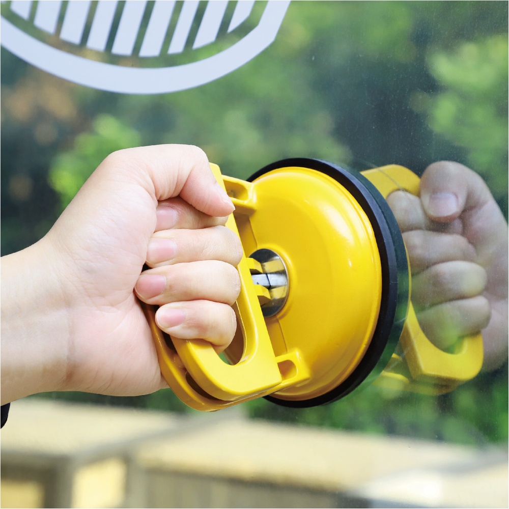 HUMMER ตัวดูดกระจกอะลูมิเนียม 1 ขา รุ่น JCH003 สีเหลือง