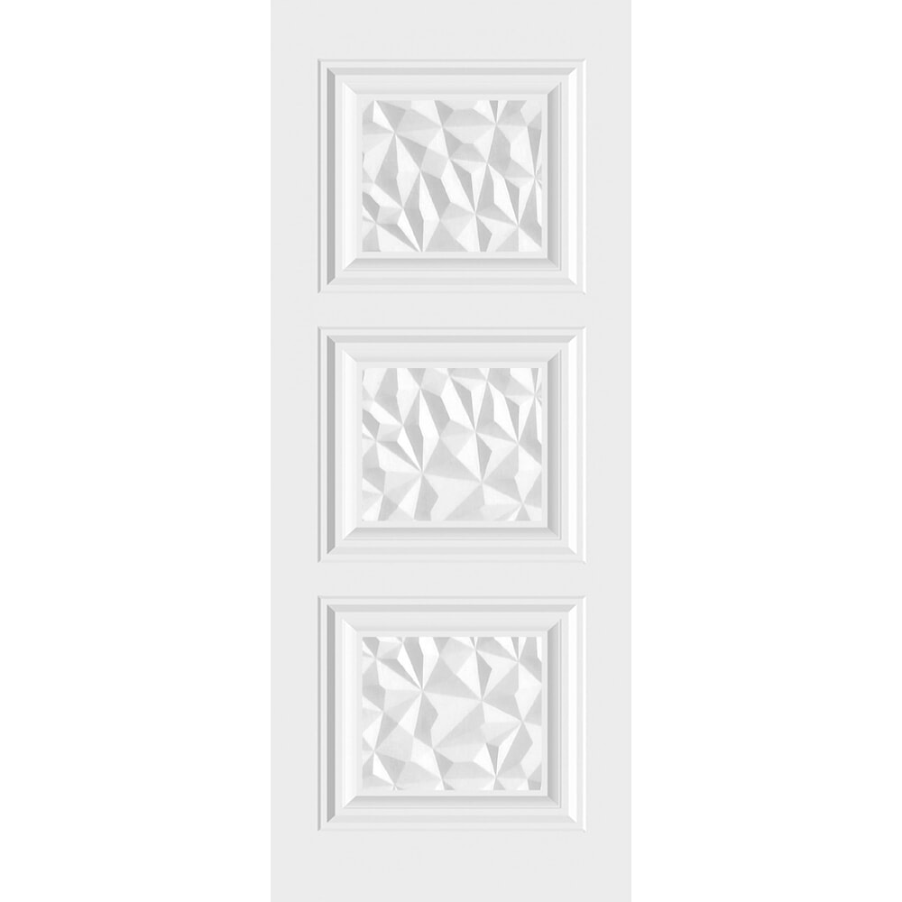 HOLZTUR ประตู HDF บานทึบ 3 ฟัก  HDF-S16 80x200ซม. สีขาว