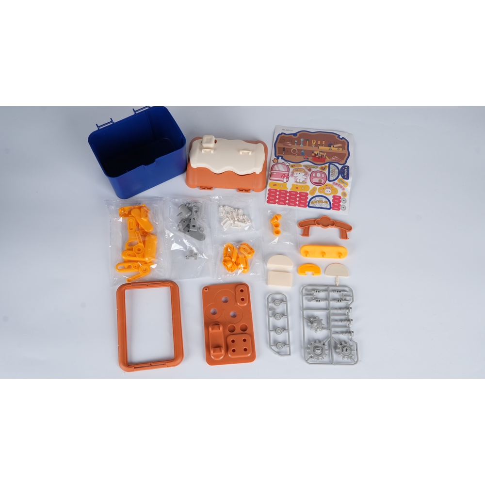TOYS ของเล่นชุดกระเป๋าเครื่องมือช่างพร้อมอุปกรณ์ # 2201-5 ขนาด 16.5x13.5x19 ซม.