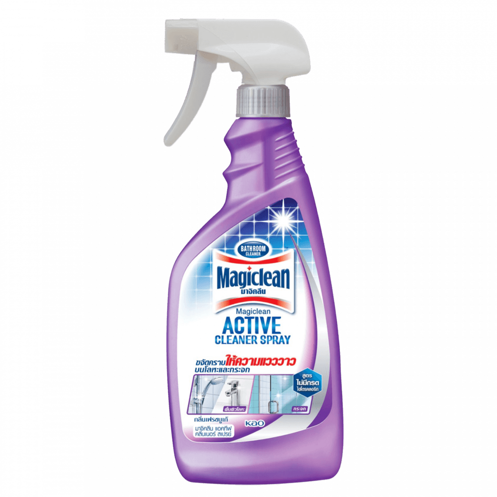 MagiClean น้ำยาทำความสะอาดห้องน้ำ ชนิดสเปรย์ กลิ่น เฟรช บูเก้ 500 มล. สีม่วง