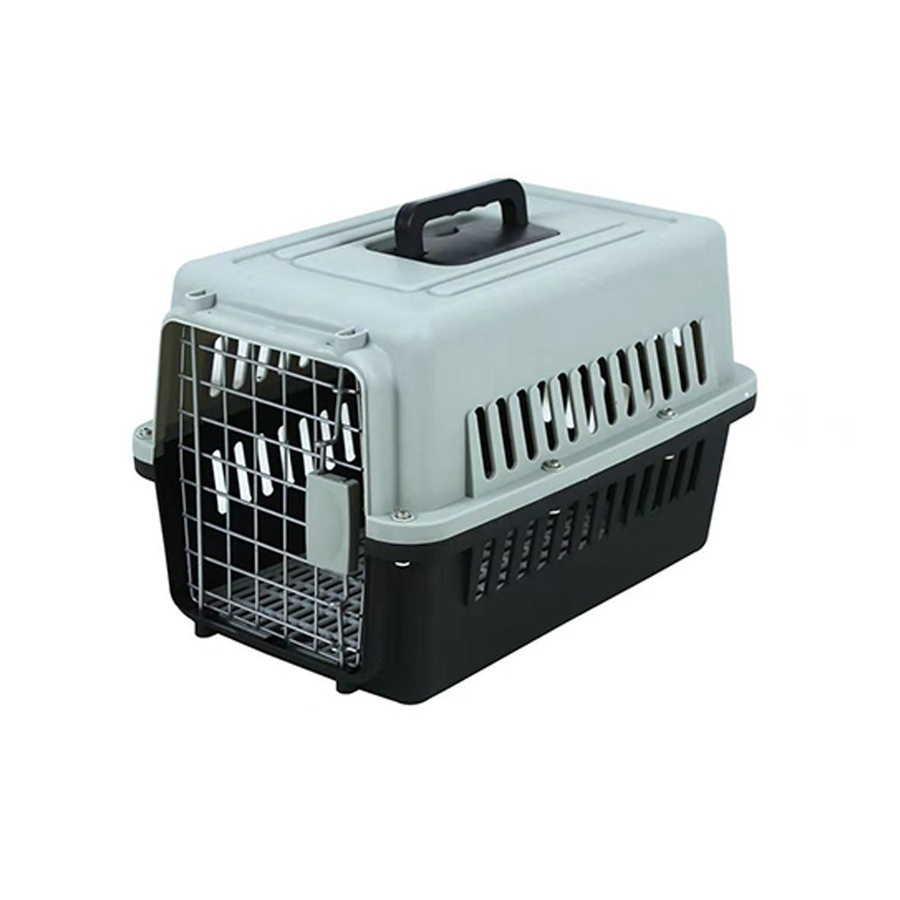 DUDUPETS กรงใส่สัตว์เลี้ยงพลาสติก ไซส์M ขนาด37x58x37ซม. รุ่น PTC006M สีดำ
