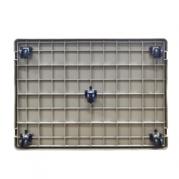 DUDUPETS กรงสัตว์เลี้ยงพลาสติก รุ่น KETAK-M ขนาด 81.9x56.3x62.7 ซม. สีเบจ