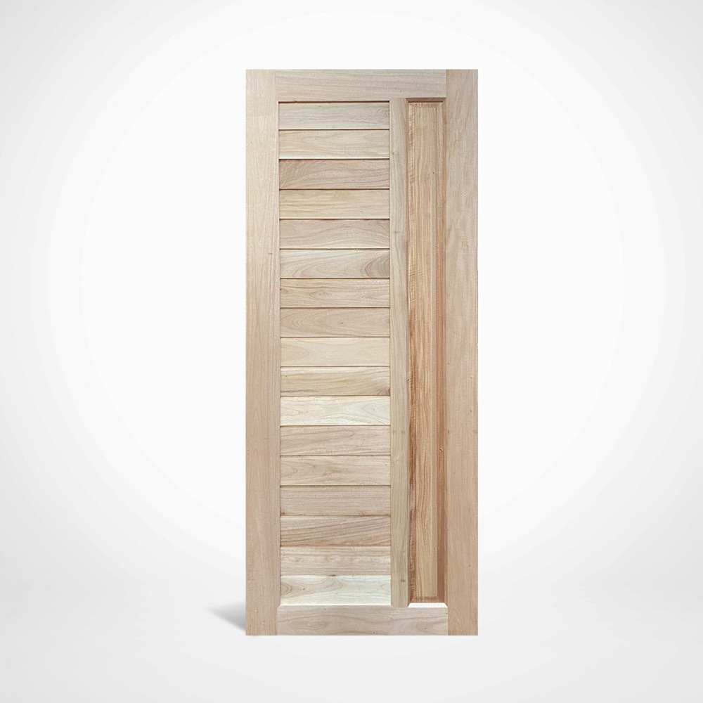 GREATWOOD ประตูไม้เนื้อแข็ง (ไม้รวม) NM64-08 80x200ซม.