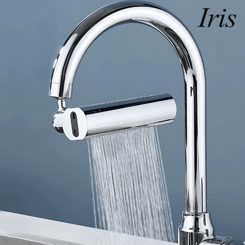 Iris หัวต่อก๊อกน้ำ 4 ระดับ รุ่น MUF05 ขนาด 3.5x13x11.7ซม. สีเงิน